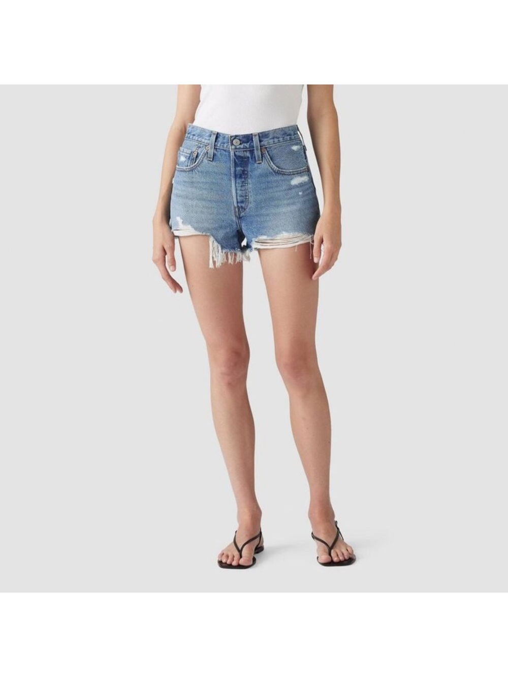 Levi’s 501 original High-Rise Denim Shorts - Light Blue 25